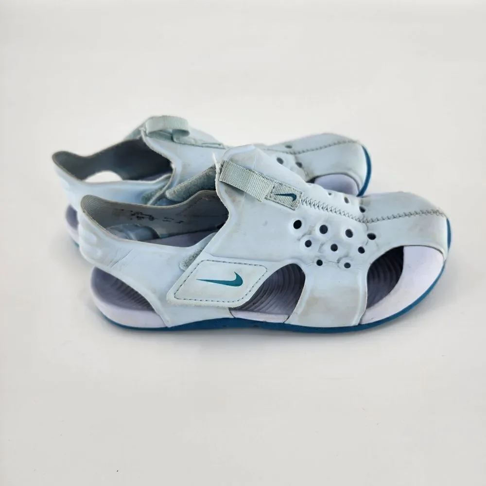 Nike kids 12 blue sandals shoes water sunray boys girls